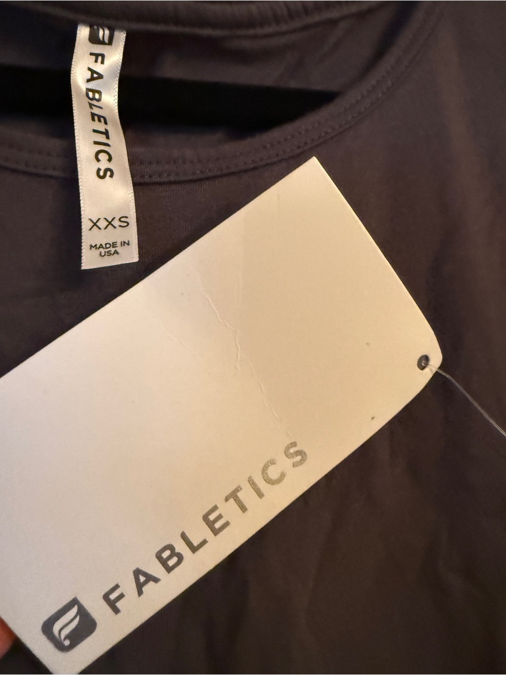 Fabletics Women's grey Performance Tee - XXS